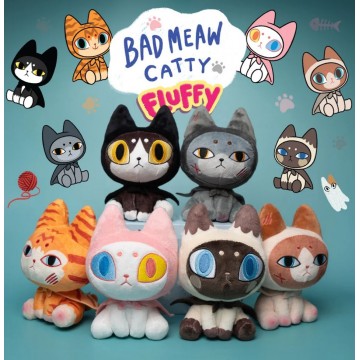 BADMEAW CATTY FLUFFY BLIND BOX (SET OF 6)